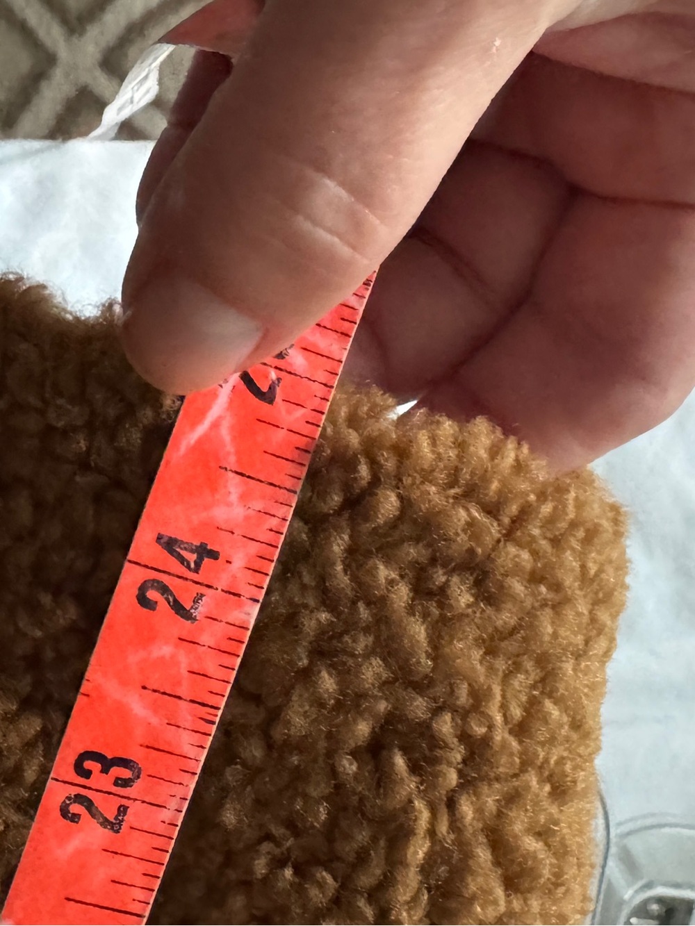Cozy Teddy Long Coat in Camel - Picture 7 of 8